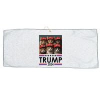 Donald Trump Make Cats Safe Again 2024 Debate Funny 2024 Election Large Microfiber Waffle Golf Towel