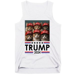 Donald Trump Make Cats Safe Again 2024 Debate Funny 2024 Election Tank Top