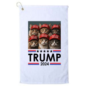 Donald Trump Make Cats Safe Again 2024 Debate Funny 2024 Election Platinum Collection Golf Towel