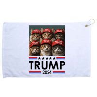 Donald Trump Make Cats Safe Again 2024 Debate Funny 2024 Election Grommeted Golf Towel