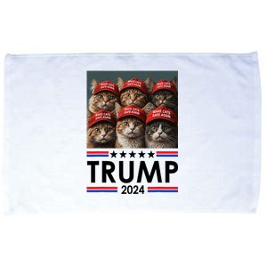 Donald Trump Make Cats Safe Again 2024 Debate Funny 2024 Election Microfiber Hand Towel