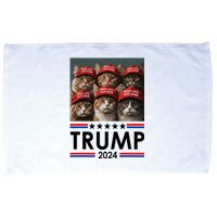 Donald Trump Make Cats Safe Again 2024 Debate Funny 2024 Election Microfiber Hand Towel