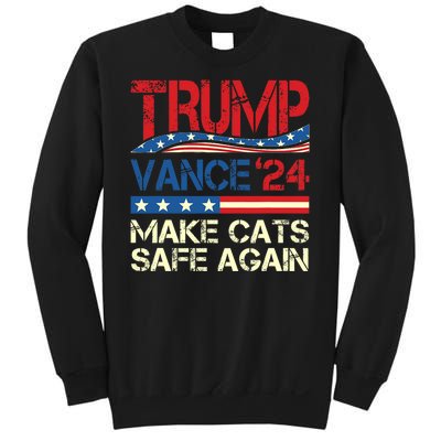 Donald Trump Make Cats Safe Again 2024 Debate Funny Sweatshirt