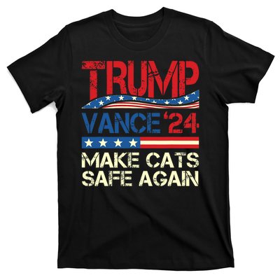 Donald Trump Make Cats Safe Again 2024 Debate Funny T-Shirt