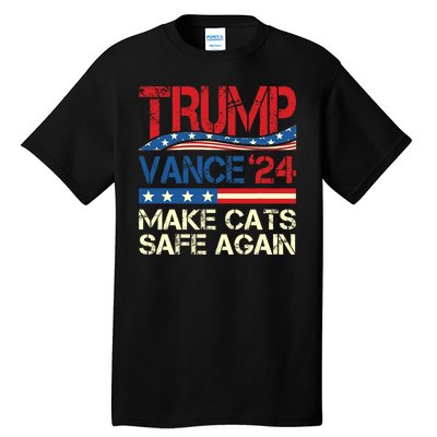 Donald Trump Make Cats Safe Again 2024 Debate Funny Tall T-Shirt