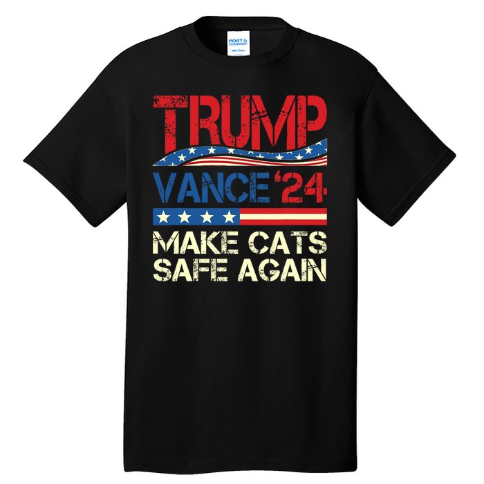 Donald Trump Make Cats Safe Again 2024 Debate Funny Tall T-Shirt