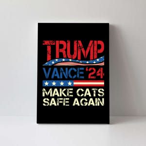 Donald Trump Make Cats Safe Again 2024 Debate Funny Canvas