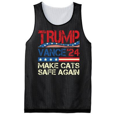 Donald Trump Make Cats Safe Again 2024 Debate Funny Mesh Reversible Basketball Jersey Tank