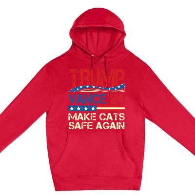 Donald Trump Make Cats Safe Again 2024 Debate Funny Premium Pullover Hoodie