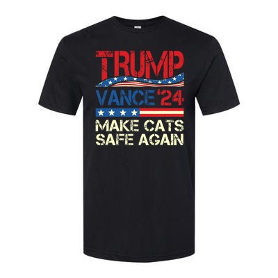 Donald Trump Make Cats Safe Again 2024 Debate Funny Softstyle CVC T-Shirt