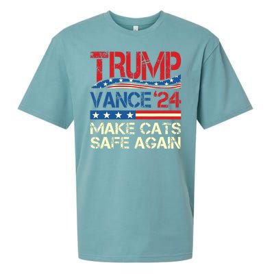 Donald Trump Make Cats Safe Again 2024 Debate Funny Sueded Cloud Jersey T-Shirt