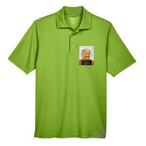 Donald Trump Mugshot Jail Prison Men's Origin Performance Pique Polo