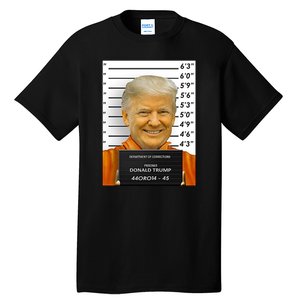 Donald Trump Mugshot Jail Prison Tall T-Shirt