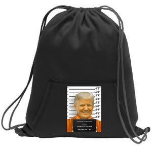 Donald Trump Mugshot Jail Prison Sweatshirt Cinch Pack Bag