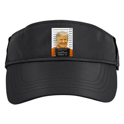 Donald Trump Mugshot Jail Prison Adult Drive Performance Visor