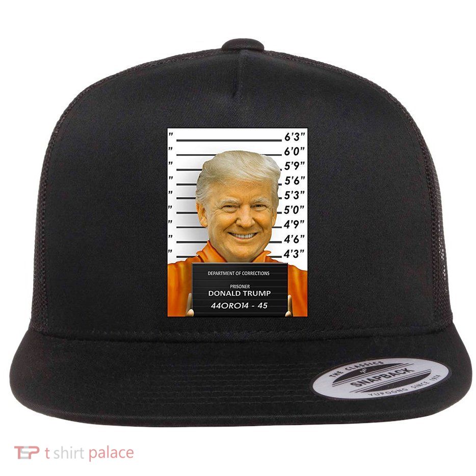 Donald Trump Mugshot Jail Prison Flatbill Hat