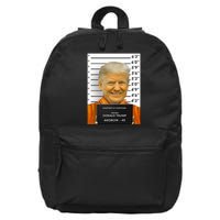 Donald Trump Mugshot Jail Prison 16 in Basic Backpack