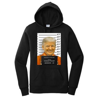 Donald Trump Mugshot Jail Prison Women's Pullover Hoodie