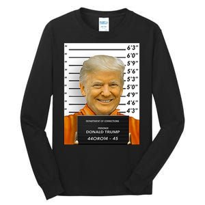 Donald Trump Mugshot Jail Prison Tall Long Sleeve T-Shirt