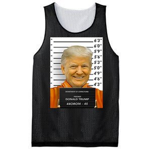 Donald Trump Mugshot Jail Prison Mesh Reversible Basketball Jersey Tank