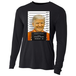 Donald Trump Mugshot Jail Prison Cooling Performance Long Sleeve Crew