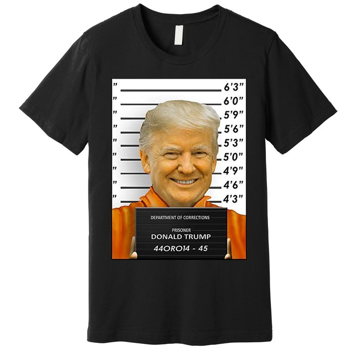 Donald Trump Mugshot Jail Prison Premium T-Shirt