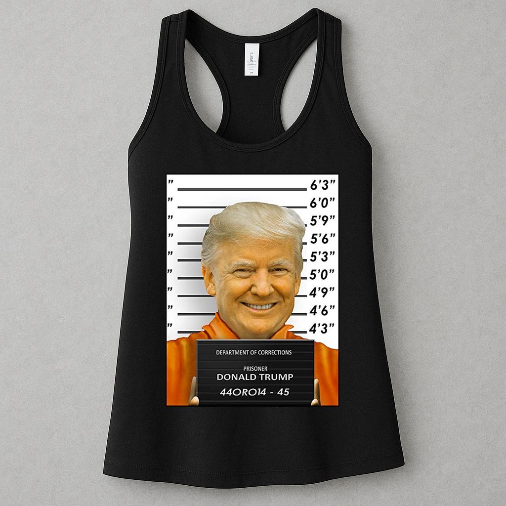 Donald Trump Mugshot Jail Prison Womens Tank Top