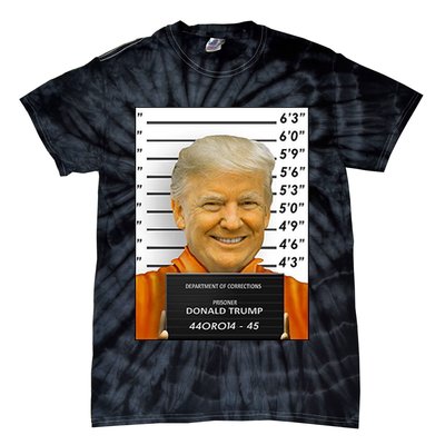 Donald Trump Mugshot Jail Prison Tie-Dye T-Shirt