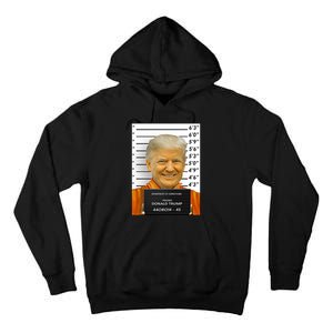 Donald Trump Mugshot Jail Prison Tall Hoodie