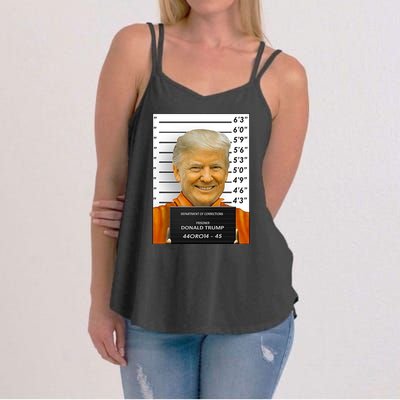 Donald Trump Mugshot Jail Prison Women's Strappy Tank