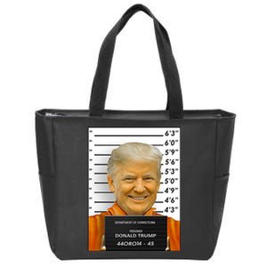 Donald Trump Mugshot Jail Prison Zip Tote Bag