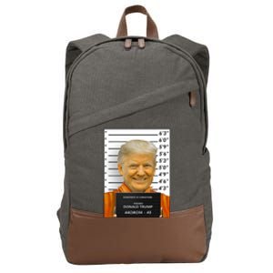 Donald Trump Mugshot Jail Prison Cotton Canvas Backpack