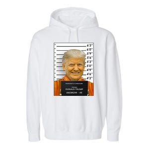 Donald Trump Mugshot Jail Prison Garment-Dyed Fleece Hoodie