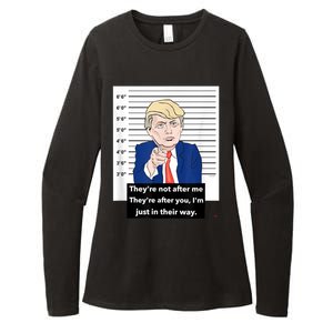 Donald Trump Mugshot Trending Design Support Trump Womens CVC Long Sleeve Shirt