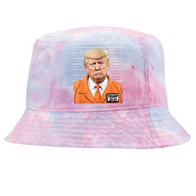 Donald Trump Mug Shot 2024 Orange Jail Suit Tie-Dyed Bucket Hat