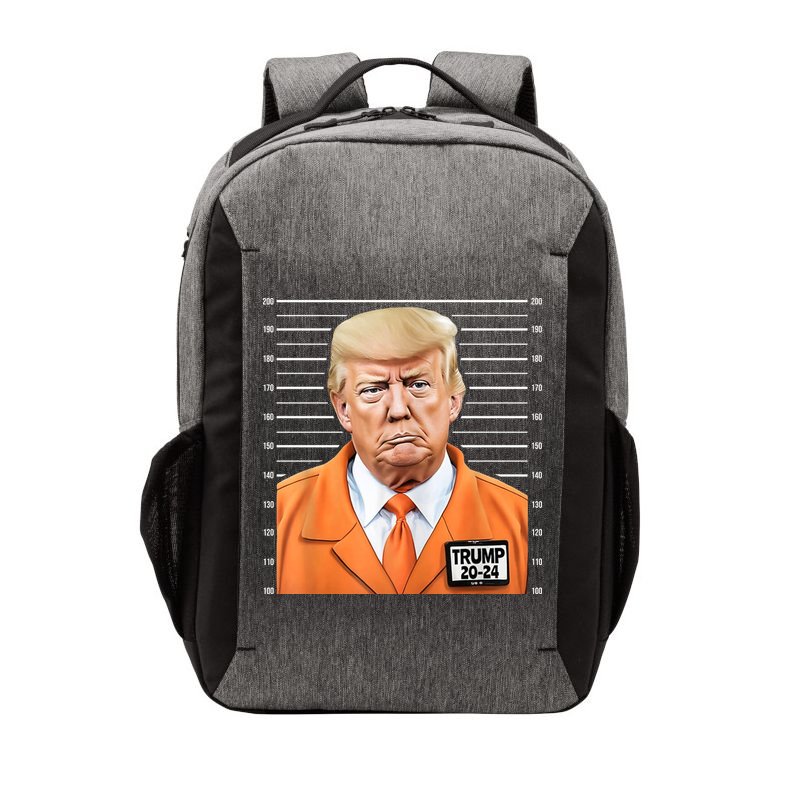 Donald Trump Mug Shot 2024 Orange Jail Suit Vector Backpack
