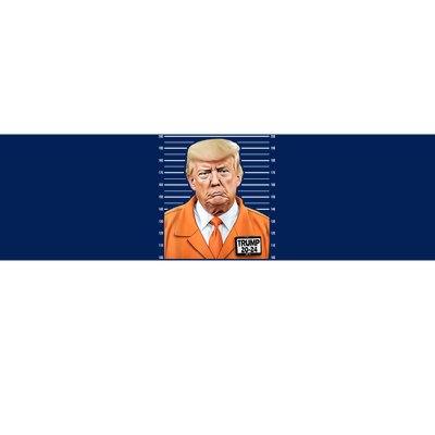 Donald Trump Mug Shot 2024 Orange Jail Suit Bumper Sticker