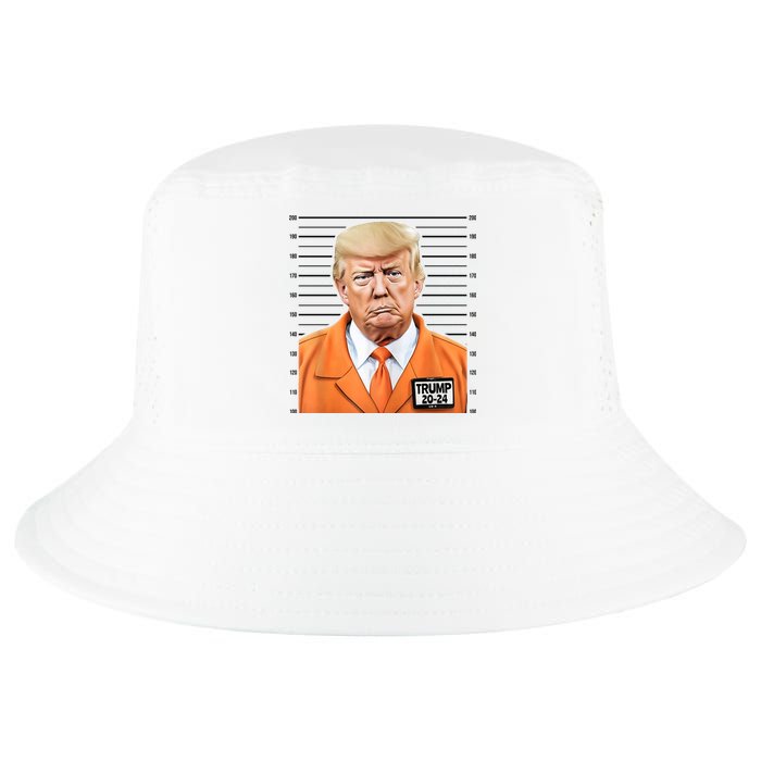 Donald Trump Mug Shot 2024 Orange Jail Suit Cool Comfort Performance Bucket Hat