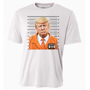 Donald Trump Mug Shot 2024 Orange Jail Suit Cooling Performance Crew T-Shirt