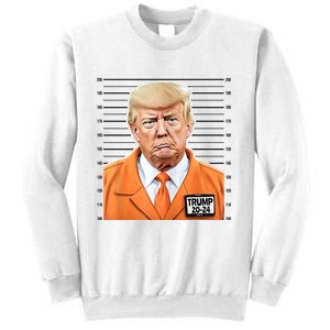 Donald Trump Mug Shot 2024 Orange Jail Suit Sweatshirt