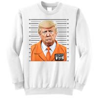 Donald Trump Mug Shot 2024 Orange Jail Suit Sweatshirt