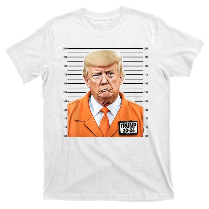 Donald Trump Mug Shot 2024 Orange Jail Suit T-Shirt