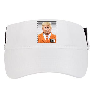 Donald Trump Mug Shot 2024 Orange Jail Suit Adult Drive Performance Visor