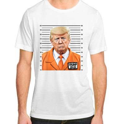 Donald Trump Mug Shot 2024 Orange Jail Suit Adult ChromaSoft Performance T-Shirt