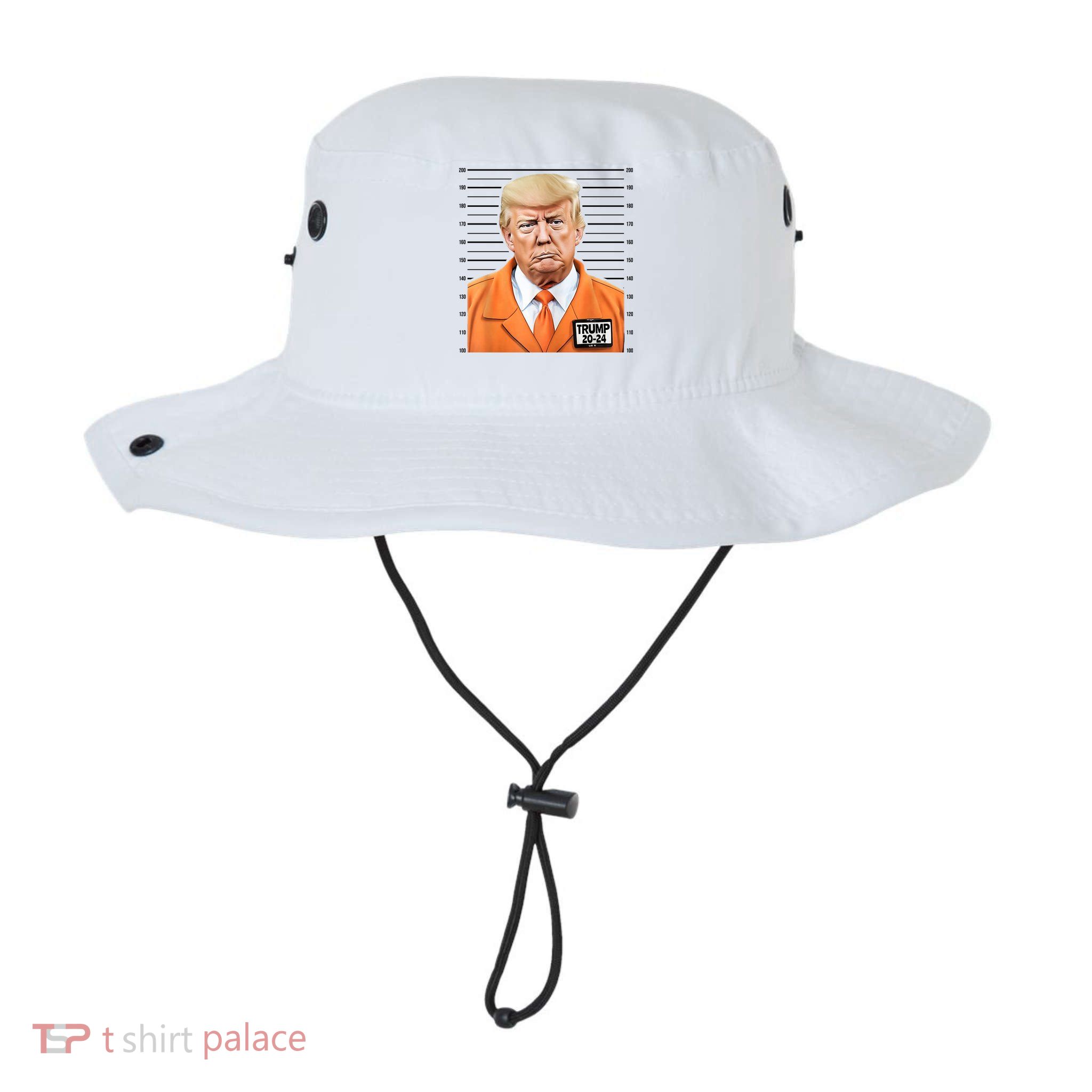 Donald Trump Mug Shot 2024 Orange Jail Suit Bucket Hat