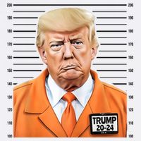 Donald Trump Mug Shot 2024 Orange Jail Suit Bucket Hat
