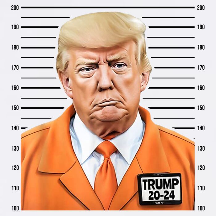Donald Trump Mug Shot 2024 Orange Jail Suit Bucket Hat