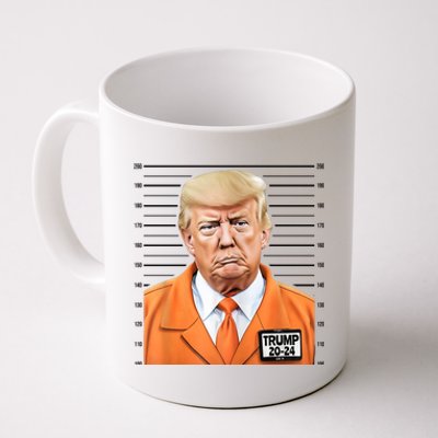 Donald Trump Mug Shot 2024 Orange Jail Suit Coffee Mug