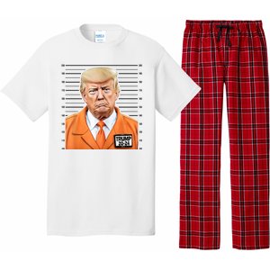 Donald Trump Mug Shot 2024 Orange Jail Suit Pajama Set