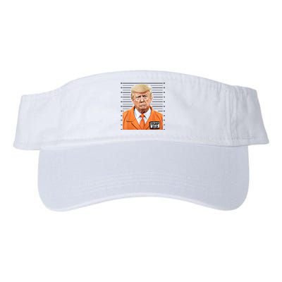 Donald Trump Mug Shot 2024 Orange Jail Suit Valucap Bio-Washed Visor